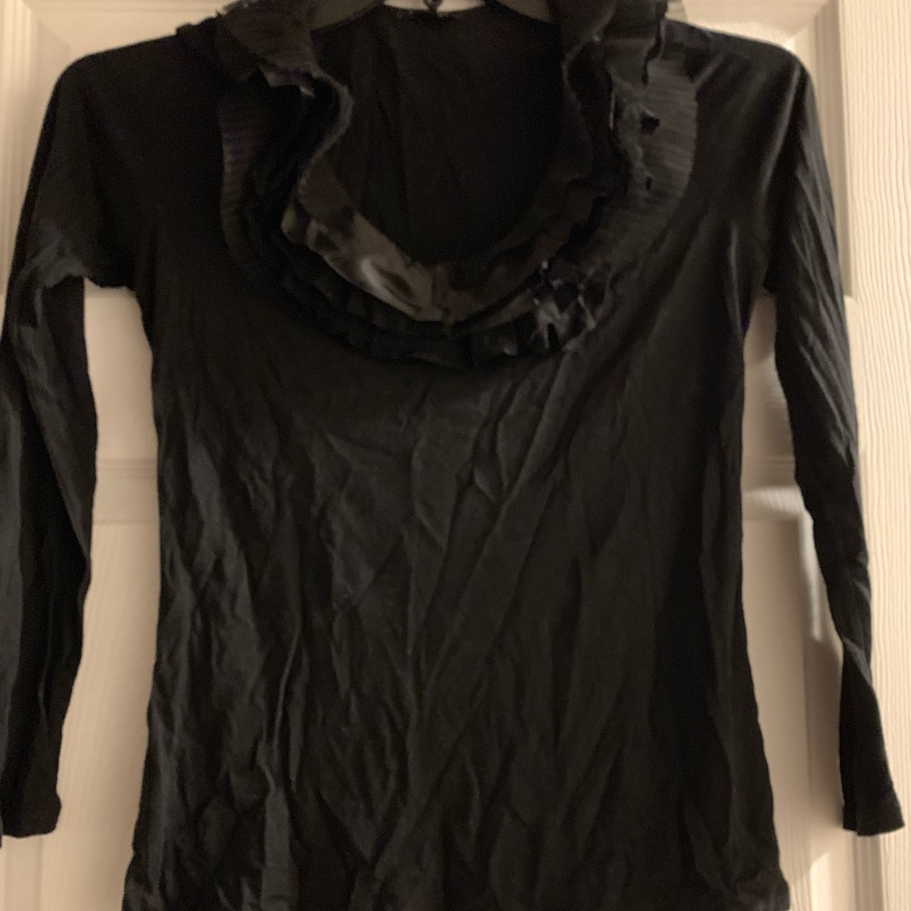 Ann Taylor ruffled collar shirt